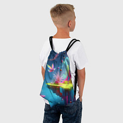 Рюкзак-мешок Космическая фантазия - нейросеть, цвет: 3D-принт — фото 2