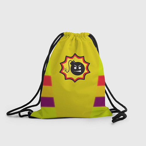 Мешок для обуви Serious Sam logo - yellow geometry / 3D-принт – фото 1