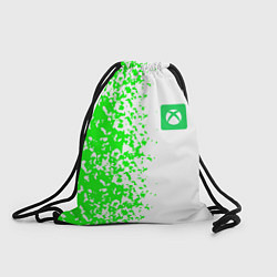 Рюкзак-мешок Xbox кислотные зеленые краски, цвет: 3D-принт