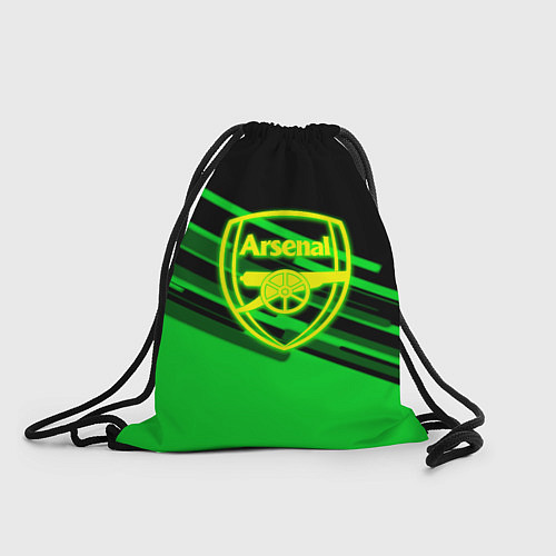 Мешок для обуви Arsenal geometry line green / 3D-принт – фото 1