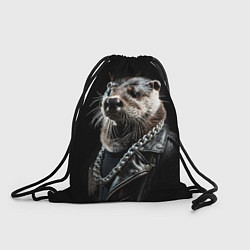 Мешок для обуви Выдра в косухе