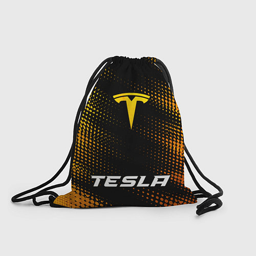 Мешок для обуви Tesla - gold gradient по-центру / 3D-принт – фото 1