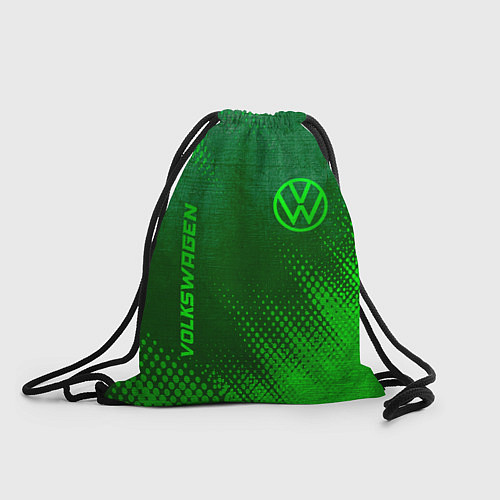 Мешок для обуви Volkswagen - green gradient вертикально / 3D-принт – фото 1