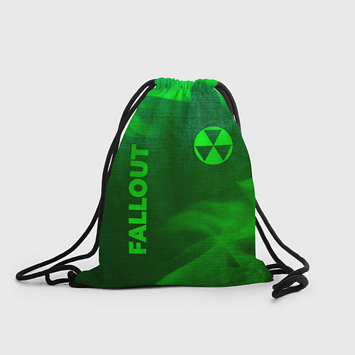 Мешок для обуви Fallout - green gradient вертикально / 3D-принт – фото 1