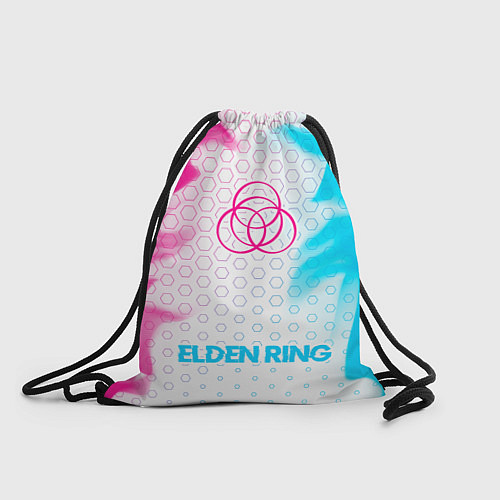 Мешок для обуви Elden Ring neon gradient style по-центру / 3D-принт – фото 1