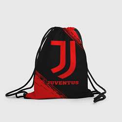 Рюкзак-мешок Juventus - red gradient, цвет: 3D-принт