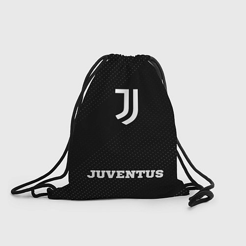 Мешок для обуви Juventus sport на темном фоне по-центру / 3D-принт – фото 1