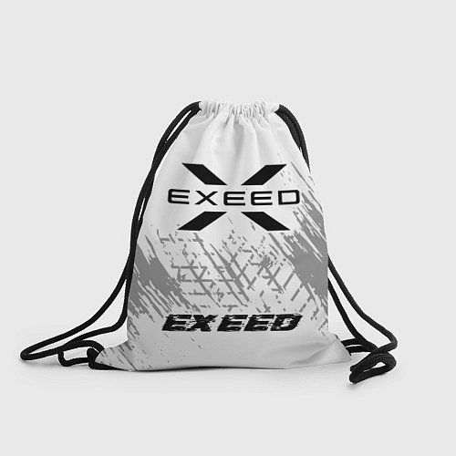 Мешок для обуви Exeed speed на светлом фоне со следами шин по-цент / 3D-принт – фото 1