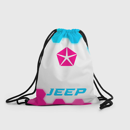 Мешок для обуви Jeep neon gradient style по-центру / 3D-принт – фото 1