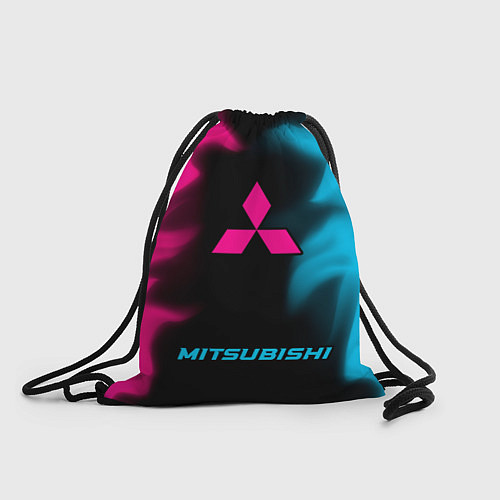 Мешок для обуви Mitsubishi - neon gradient по-центру / 3D-принт – фото 1