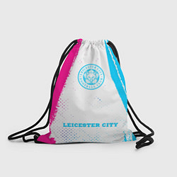 Мешок для обуви Leicester City neon gradient style по-центру