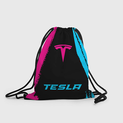 Мешок для обуви Tesla - neon gradient по-центру / 3D-принт – фото 1