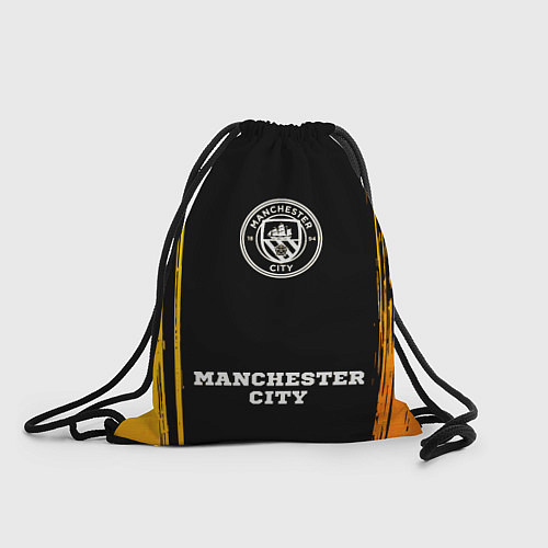 Мешок для обуви Manchester City - gold gradient по-центру / 3D-принт – фото 1