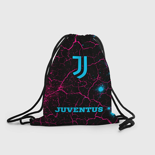 Мешок для обуви Juventus - neon gradient по-центру / 3D-принт – фото 1