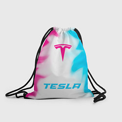 Мешок для обуви Tesla neon gradient style по-центру