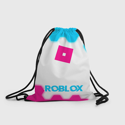 Мешок для обуви Roblox neon gradient style по-центру / 3D-принт – фото 1