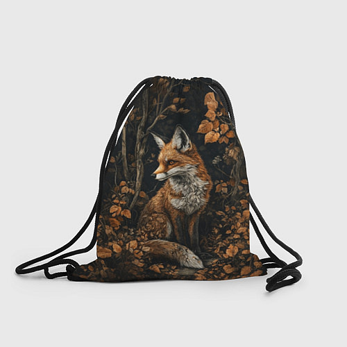 Мешок для обуви Лис в осенней чаще / 3D-принт – фото 1