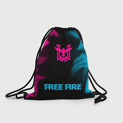 Мешок для обуви Free Fire - neon gradient по-центру