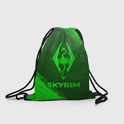 Мешок для обуви Skyrim - green gradient