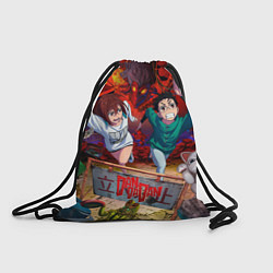 Рюкзак-мешок Dandadan: Кэн и Момо, цвет: 3D-принт