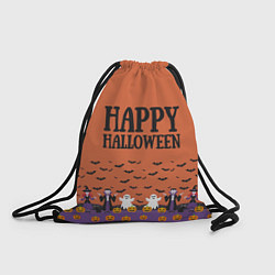 Рюкзак-мешок Happy Halloween pattern, цвет: 3D-принт