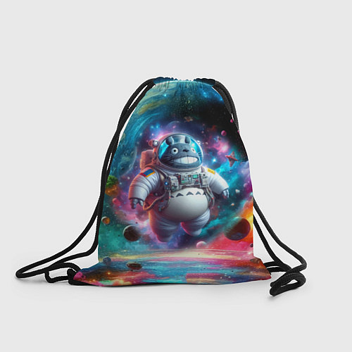 Мешок для обуви Astronaut Totoro in neon space - ai art fantasy / 3D-принт – фото 1