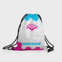 Рюкзак-мешок Warframe neon gradient style по-центру, цвет: 3D-принт