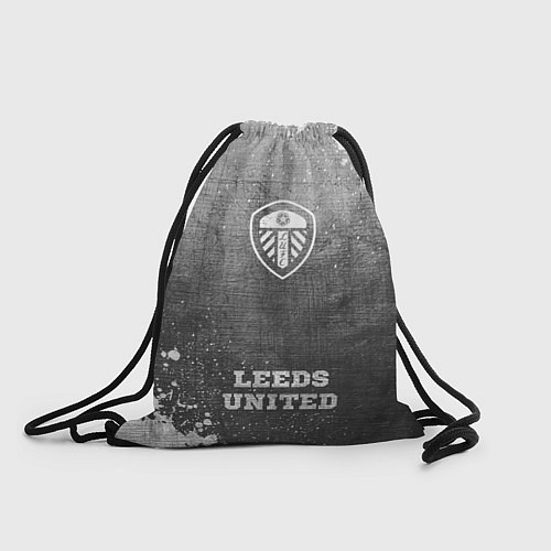Мешок для обуви Leeds United - grey gradient по-центру / 3D-принт – фото 1