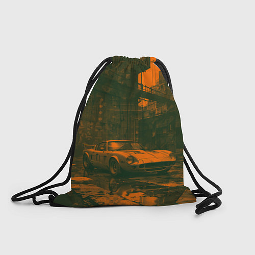 Мешок для обуви Спорткар на заводских задворках / 3D-принт – фото 1