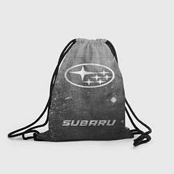 Рюкзак-мешок Subaru - grey gradient по-центру, цвет: 3D-принт