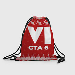 Мешок для обуви Новогодний GTA 6 с оленями