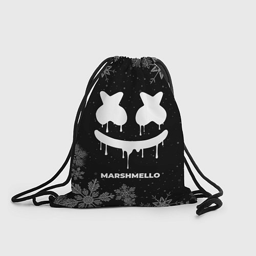 Мешок для обуви Снежный Marshmello / 3D-принт – фото 1