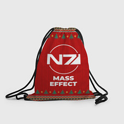 Рюкзак-мешок Mass Effect new year, цвет: 3D-принт