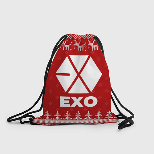 Мешок для обуви Новогодний Exo с оленями / 3D-принт – фото 1
