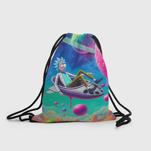 Мешок для обуви Рик в космической лодке - сюрреализм / 3D-принт – фото 1