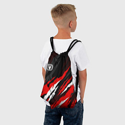 Рюкзак-мешок Changan - красные языки, цвет: 3D-принт — фото 2