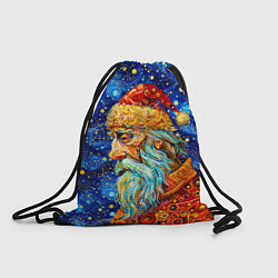 Рюкзак-мешок Santa Claus: pop-art-brut-nouveau pointillism, цвет: 3D-принт