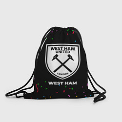 Рюкзак-мешок West Ham конфети, цвет: 3D-принт