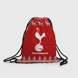 Рюкзак-мешок Новогодний Tottenham с оленями, цвет: 3D-принт