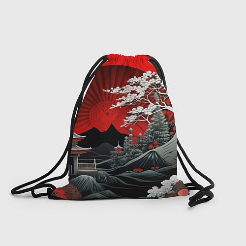 Мешок для обуви Деревья Японии и природа / 3D-принт – фото 1