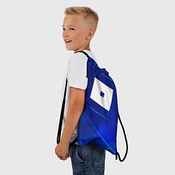 Рюкзак-мешок Roblox blue poly, цвет: 3D-принт — фото 2