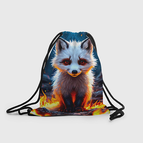 Мешок для обуви Песец в огне / 3D-принт – фото 1