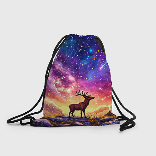 Мешок для обуви Лось и звездное небо / 3D-принт – фото 1