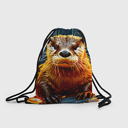 Мешок для обуви Выдра в огне