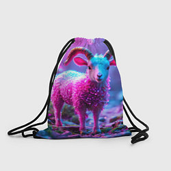 Рюкзак-мешок Козлик в розовом, цвет: 3D-принт