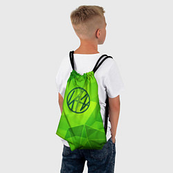 Рюкзак-мешок Stray Kids green poly, цвет: 3D-принт — фото 2
