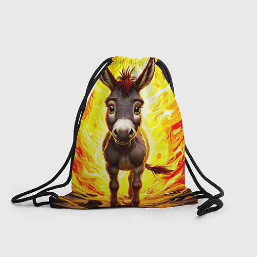 Мешок для обуви Ослик в огне / 3D-принт – фото 1