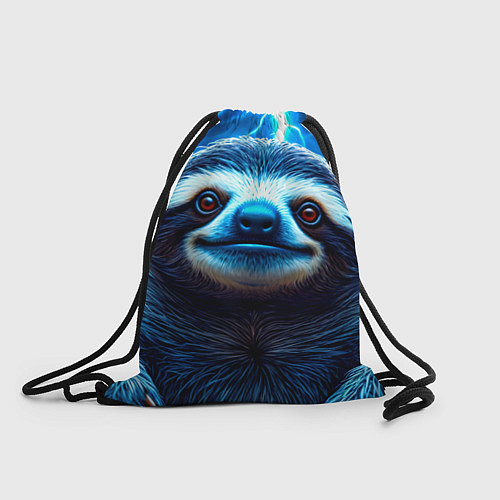 Мешок для обуви Ленивец в разрядах молний / 3D-принт – фото 1