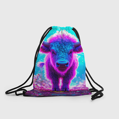 Мешок для обуви Белый буйвол / 3D-принт – фото 1