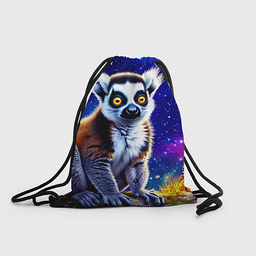 Мешок для обуви Лемур и звездная ночь / 3D-принт – фото 1